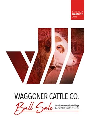 Waggoner Cattle Co. Bull Sale sale book cover